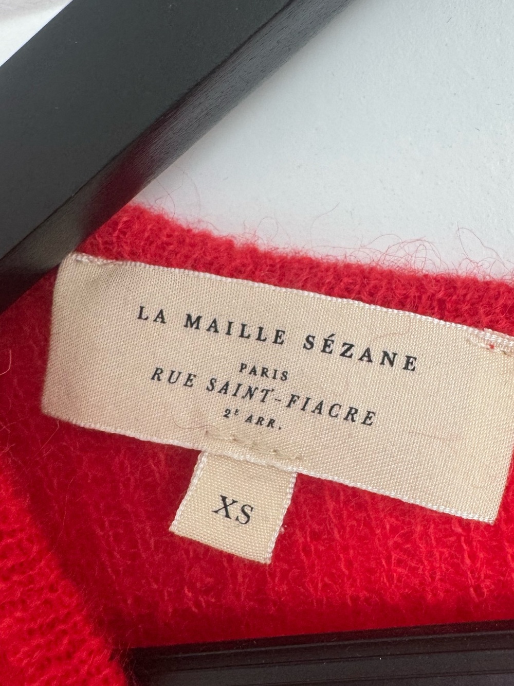 Sezane GASPARD CARDIGAN in red - Picture 3 of 4
